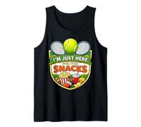 I'm Just Here For The Snacks - Broma Divertida del día del Partido para fanáticos del Tenis Camiseta sin Mangas