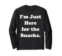 I'm Just Here For The Snacks Funny Quote Saying Manga Larga