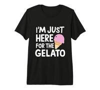 I'm Just Here for The Strawberry Gelato Italian Ice Cream Camiseta Premium