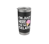I'm Just Here for the Strawberry Gelato Italian Ice Cream Vaso térmico de acero inoxidable de doble pared