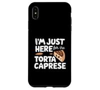 I'm Just Here for The Torta Caprese Italian Flourless Cake Carcasa para iPhone XS MAX