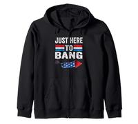 I'm Just Here to Bang 4th July Funny Petardo Sudadera con Capucha