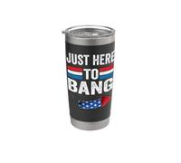 I'm Just Here to Bang 4th July Funny Petardo Vaso térmico de acero inoxidable de doble pared