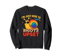 I'm Just Here To Make Bigots Upset Funny Snail Pride Month Sudadera
