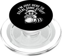 I'm Just Here To Steal Some Stuff Klepto Humor Joke - PopSockets PopGrip para MagSafe