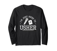 I'm Just Here To Usher Funny Usher Apreciación Orgullosos Ushers Manga Larga