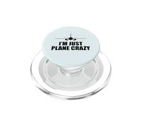 I'm Just Plane Crazy Meme Divertido piloto de avión PopSockets PopGrip para MagSafe