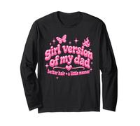 I'm Just The Girl Version of My Dad Better Hair Funny Father Manga Larga
