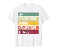 I'm Kensington Doing Kensington Things Funny Nombre Personalizado Camiseta gráfica económica, Hombre, Blanco, S