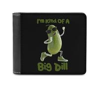I'm Kind of A Big Dill - Carteras impresas divertidas con diseño de pepinillos y billetera plegable con múltiples ranuras para tarjetas para hombres y mujeres, Estilo:, Talla única, MHXYZHW