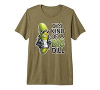 I'm Kind of A Big Dill Funny Pickle Pun para los Amantes de los pepinillos Camiseta Premium