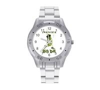 I'm Kind of A Big Dill Funny Pickle - Reloj de pulsera para hombre, de acero inoxidable, fácil de leer, para mujer