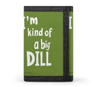 I'm Kind of A Big Dill Pickle - Carteras triples con tarjetero para dinero, 8 ranuras, llavero, ventana para fotos para hombres y mujeres, Estilo-3, Talla única, Para todas las estaciones