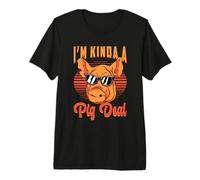 I'm Kinda A Pig Deal Animal de Granja ama la cría de Cerdos Camiseta Premium