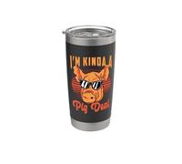 I'm Kinda A Pig Deal Animal de granja ama la cría de cerdos Vaso térmico de acero inoxidable de doble pared