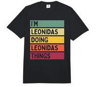 I'm Leonidas Doing Leonidas Things Funny Citas Personalizadas Comfort Colors Adult Heavyweight T-Shirt