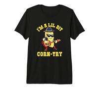 I'm Lil bit Corn-Try Funny Corn Juego de Palabras Música Country Vaquero Camiseta Premium