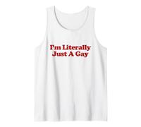 I'm Literally Just A Gay Y2k Aesthetic Trendy LGBT Gay Camiseta sin Mangas