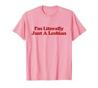 I'm Literally Just A Lesbian Y2k Aesthetic Trendy LGBT Camiseta