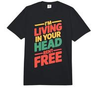 I'm Living In Your Head Rent Free Cita sarcástica audaz Comfort Colors Adult Heavyweight T-Shirt