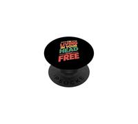I'm Living In Your Head Rent Free Cita sarcástica audaz PopSockets PopGrip Adhesivo