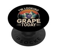 I'm Looking Grape Today Fruit Pun Positivity - PopSockets PopGrip Adhesivo