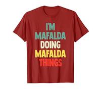 I'm Mafalda Doing Mafalda Things Fun Nombre Personalizado Mafal Camiseta, Hombre, Arándano, L