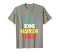 I'm Mafalda Doing Mafalda Things Fun Nombre Personalizado Mafal Camiseta, Hombre, Pizarra, S