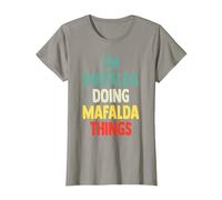 I'm Mafalda Doing Mafalda Things Fun Nombre Personalizado Mafal Camiseta, Mujer, Pizarra, L