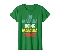 I'm Mafalda Doing Mafalda Things Fun Nombre Personalizado Mafal Camiseta, Mujer, Verde Kelly, XXL