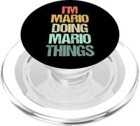 I'm Mario Doing Mario Things - Funny Diciendo Cool Name Mario PopSockets PopGrip para MagSafe