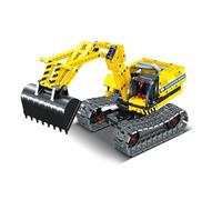 iM.Master - Excavadora Juguete 2 en 1 - Excavadora y Robot - Transmisión Mecánica - Bloques de Construcción Adultos y Niños - 342 Piezas 1:18 - Juegos Educativos Stem - Maqueta para Construir Technic