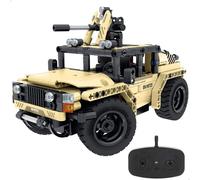 ColorBaby iM.Master Juego de construcción, Coche teledirigido Militar 2 en 1, 370 Piezas, Radiocontrol 2.4 GHz, Diseño transformable, Montaje Stem preciso y Divertido, (85451)