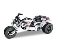 iM.Master - Moto Blanca 2 en 1 - Maqueta de Moto Technic Combinable con Coche F1 - Pull Back - Bloques de Construcción Adultos y Niños - 198 Piezas - Juegos Educativos Stem - Maqueta para Construir