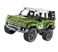 iM.Master - Off-Roader Verde - Maqueta de Coche Todoterreno Technic Pull Back - Bloques de Construcción Adultos y Niños - 474 Piezas - Escala 1:20 - Juegos Educativos Stem - Maqueta para Construir