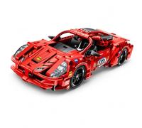 iM.Master - Super Car Rojo - Maqueta de Coche Technic con Función Pull Back - Bloques de Construcción para Adultos y Niños - 437 Piezas - Escala 1:20 - Juegos Educativos Stem - Maqueta para Construir