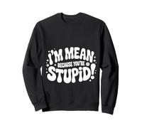 I'm Mean Because You'Re Stupid Sarcasmo sarcástico |- Sudadera