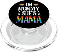 I'm Mommy Mama Matching Couple LGBT Gay Lesbian Rainbow PopSockets PopGrip para MagSafe