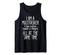 Im Multitasker Escuchar Ignorar Olvidar Gracioso Dicho Mujeres Hombres Camiseta sin Mangas
