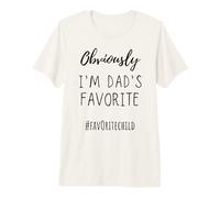 I'm My Dad'S Favorite Funny Daughter-Son Child Gift Camiseta Premium