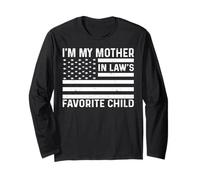 I'm My Mother In Law's Favorite Child American Flag USA Manga Larga