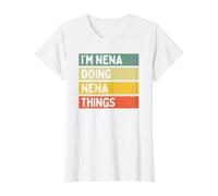 I'm Nena Doing Nena Things Funny - Cita Personalizada Camiseta gráfica económica, Mujer, Blanco, XL