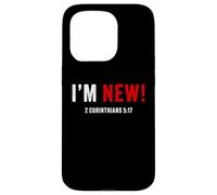 I'M NEW - Christian Faith Baptism Verse 2 Corinthians 5:17 Carcasa para iPhone 15 Pro