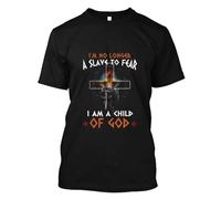 I'm NO Longer A Slave TO Fear I Am A Child of God Men t Shirt Black XL