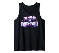 I'm Not 40 I'm Twenty Twenty Funny 40th Birthday Camiseta sin Mangas