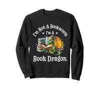 I'm Not A Bookworm I'm A Book Dragon Sudadera