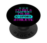 I'm Not A Gamer I'm An E-Sport Athlete Competitivo PopSockets PopGrip Adhesivo