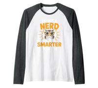 I'm Not A Nerd I'm Just Smarter Than You Brainy Jokes - Camiseta Manga Raglan