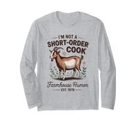 I'm Not A Short Order Cook Funny Goat Mom Humor Design Manga Larga