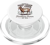 I'm Not A Short Order Cook Funny Goat Mom Humor Design PopSockets PopGrip para MagSafe